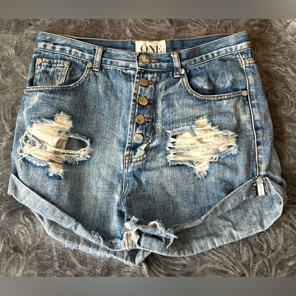One by One Teaspoon Shorts Size 26